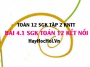 Bài 4.1 SGK Toán 12 tập 2 Kết nối tri thức